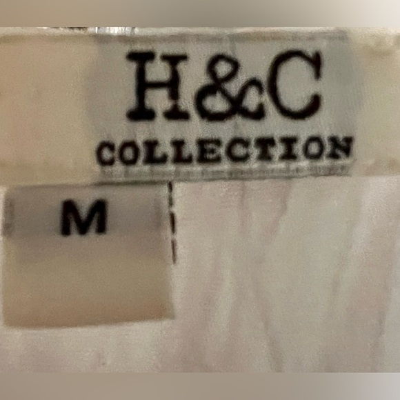 H&C Collection Medium Off White Flowy Top - Picture 5 of 5